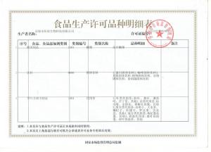 食品生產許可證